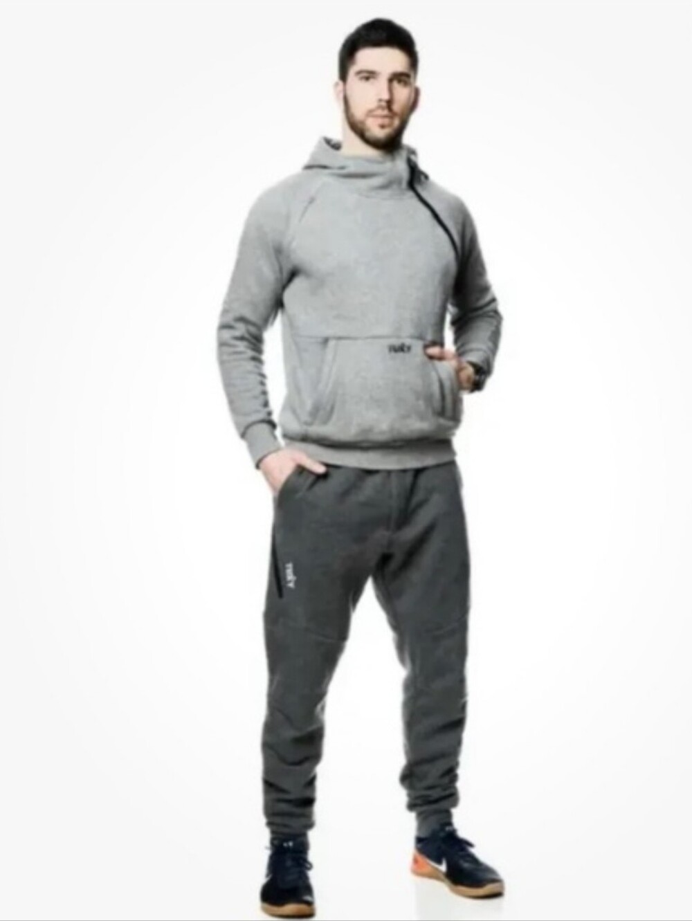 Tuxy Ultimate One Piece Lounge Suit Gray Two-Tone Tracksuit Sweats
